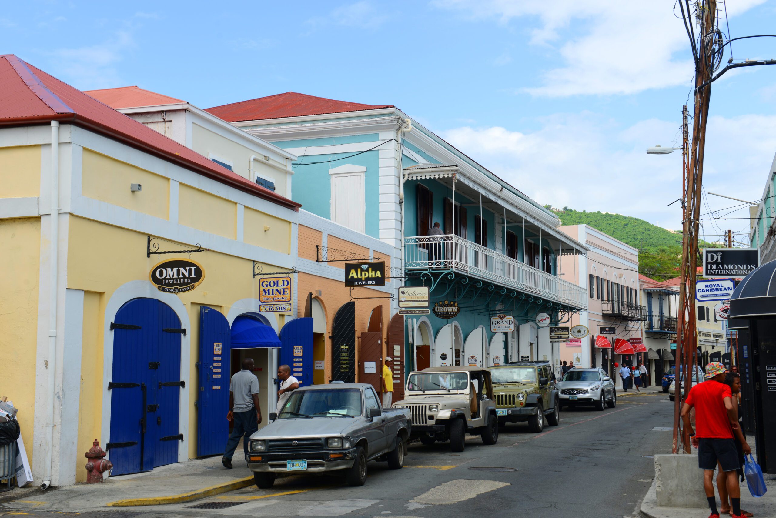 Dronninge gade i Charlotte Amalie