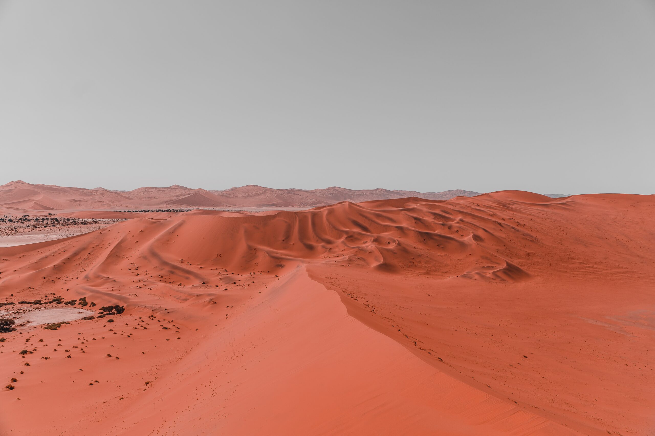 Røde sanddynger i Soussusvlei